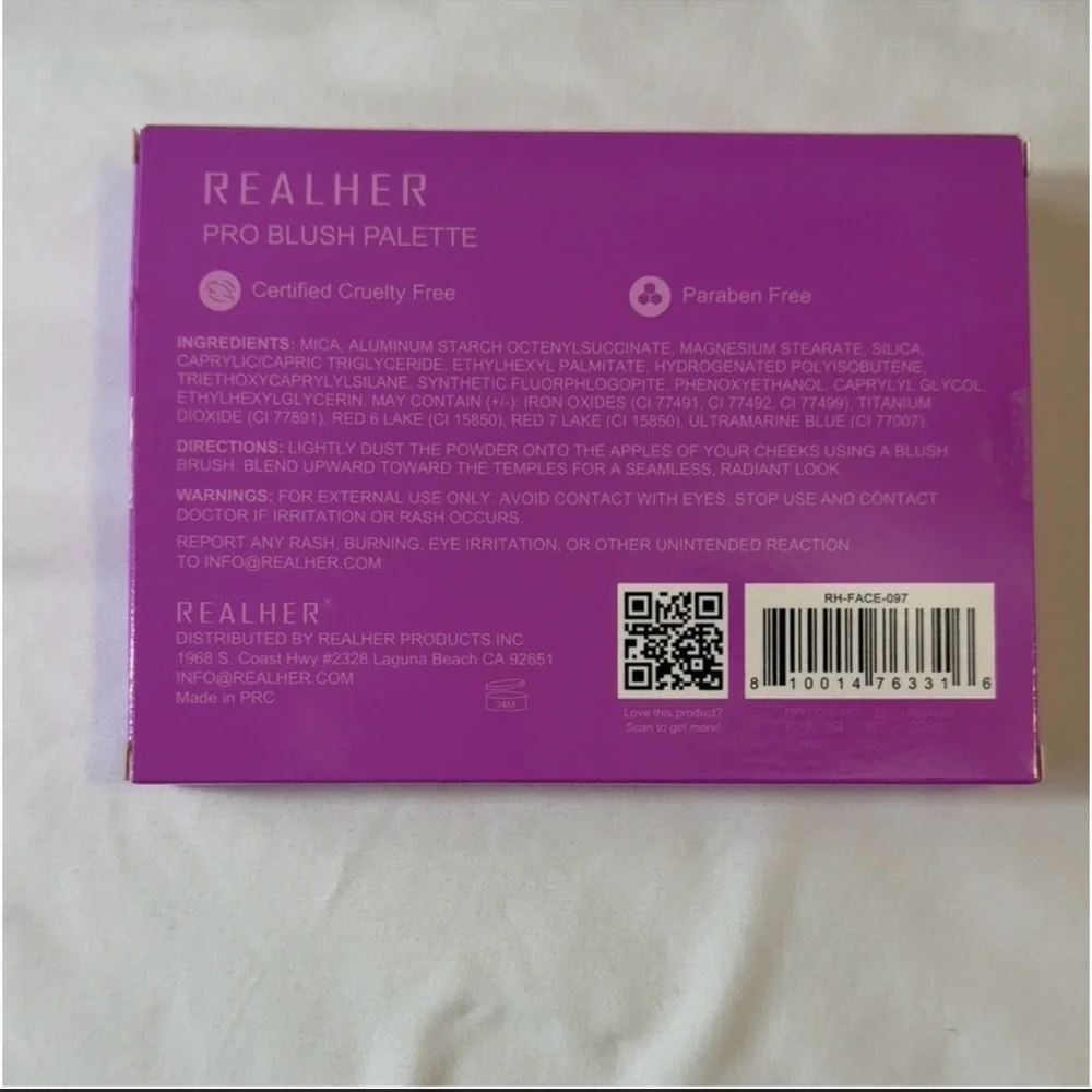 Real Her You Are Brilliant Pro Blush Palette 6 Shades NEW